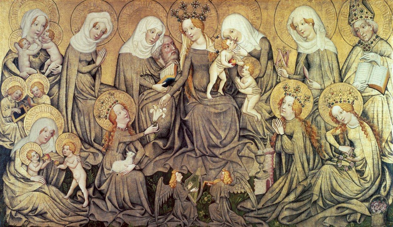 Ortenberg-alttaritaulun keskipaneeli, c1410-1420 tekijältä Master of the Ortenberg Altar