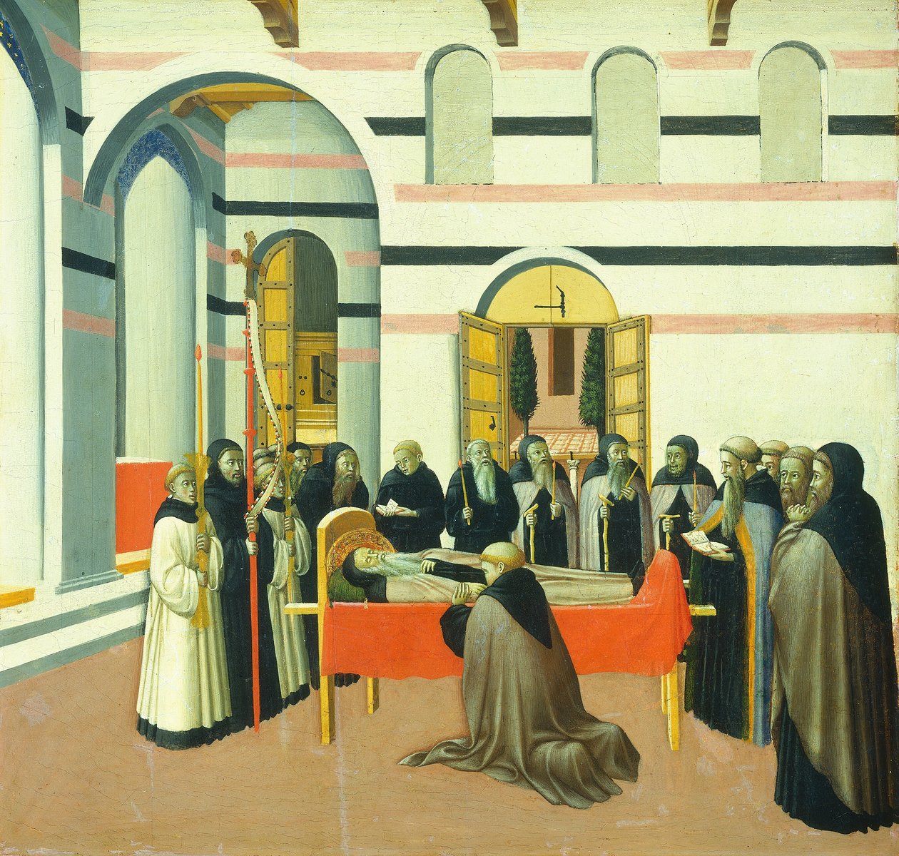Pyhän Anthonyn kuolema tekijältä Master of the Osservanza