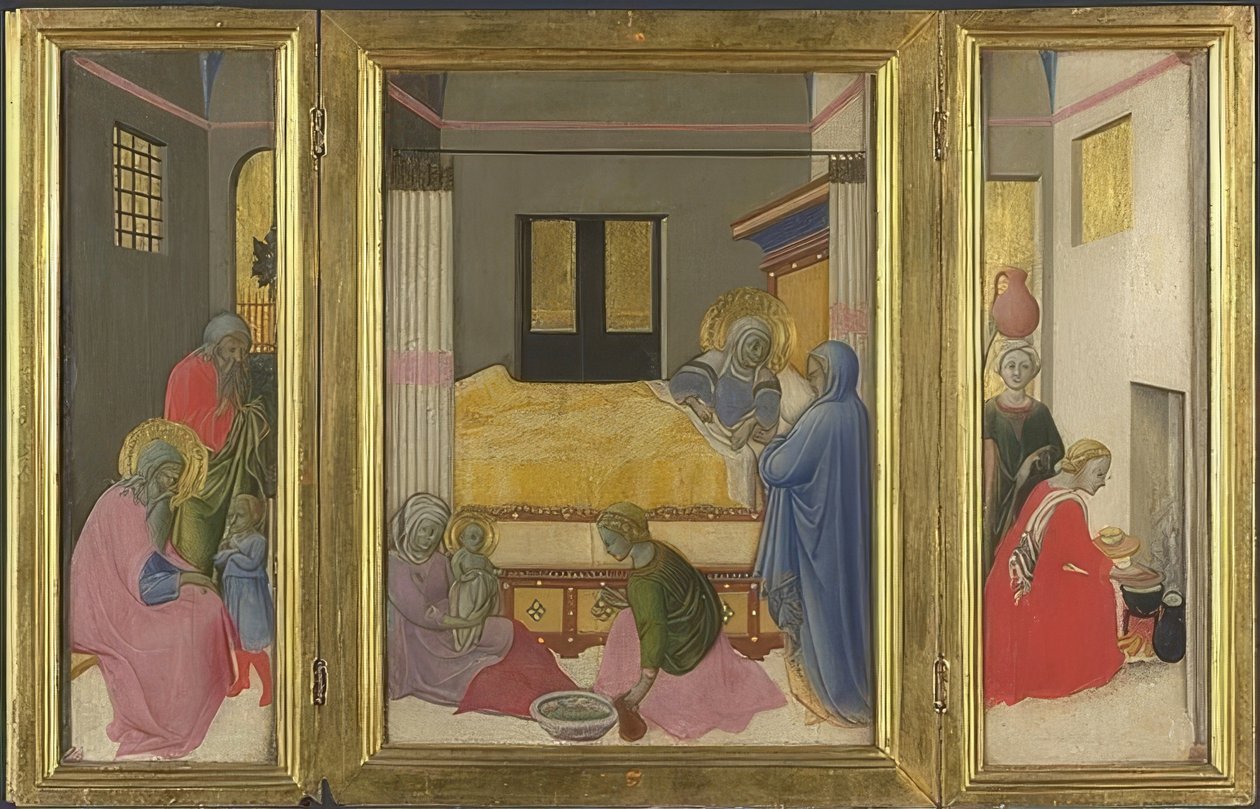 Neitsyen syntymä - noin 1440 tekijältä Master of the Osservanza