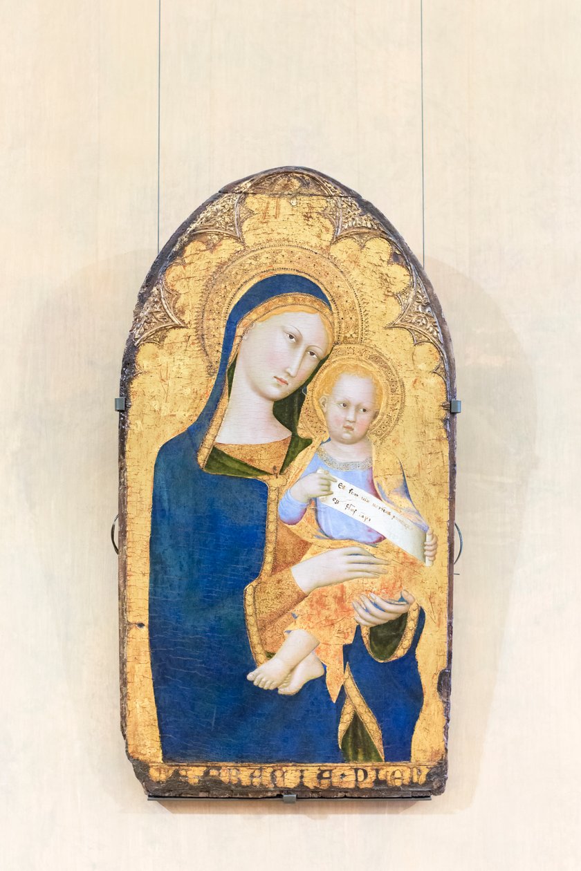 Madonna ja lapsi, 1300-luvun ensimmäinen puolisko tekijältä Master of the Palazzo Venezia Madonna
