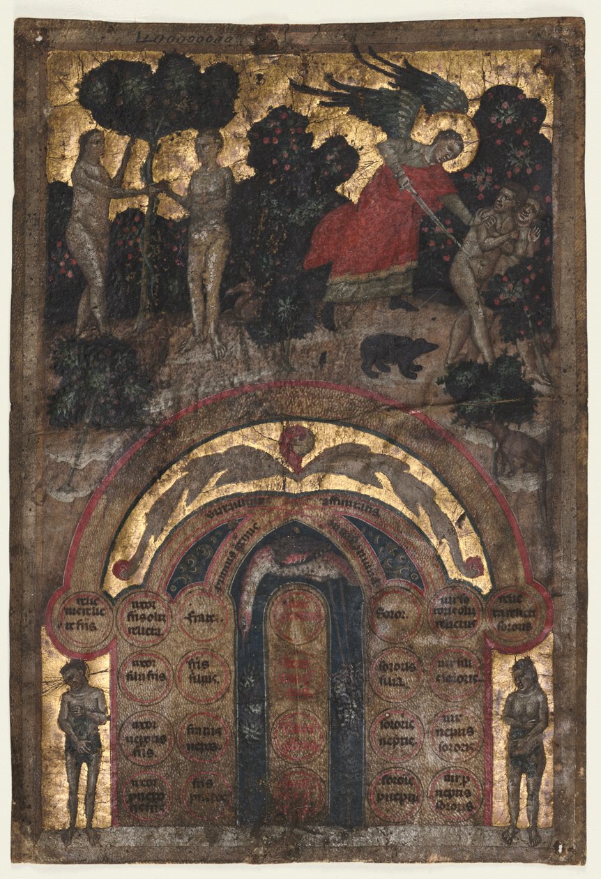 Lehdet Johannes Andreasin luennosta sukupuusta..., n. 1331 tekijältä Master of the Register of 1328