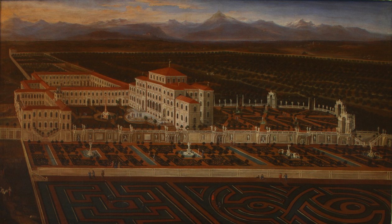 Venaria Realen palatsi ja puutarha tekijältä Master of the Residenze Sabaude