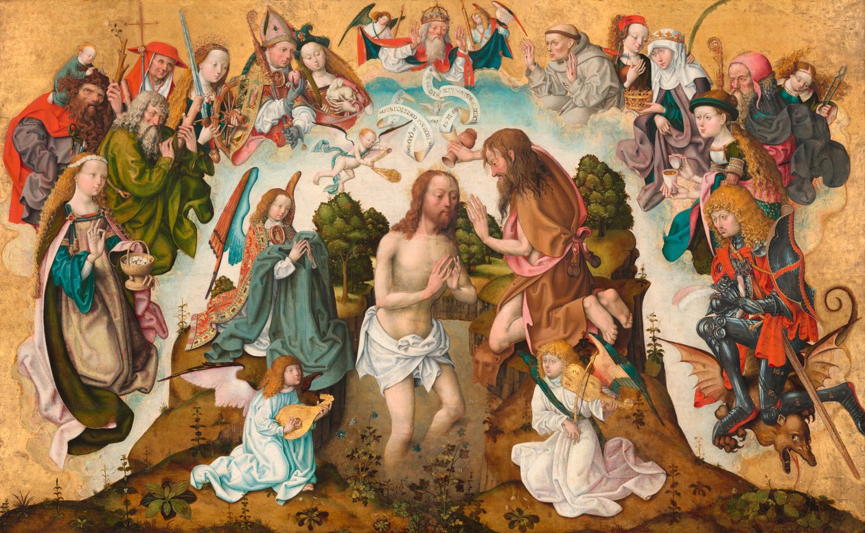 Kristuksen kaste tekijältä Master of the Saint Bartholomew Altarpiece