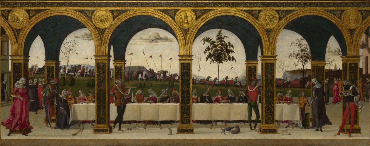 Griseldan tarina. Osa III: Reunion, n. 1490-1495 tekijältä Master of the Story of Griselda