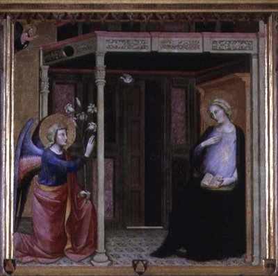 Ilmoitus (tempera paneelissa) tekijältä Master of the Straus Madonna