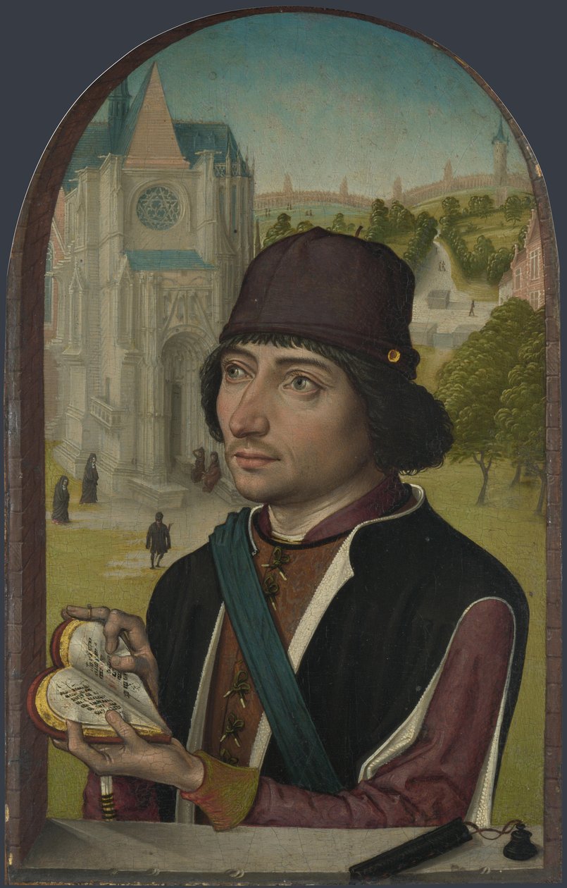 Nuoren miehen muotokuva, n. 1480 tekijältä Master of the View of St. Gudule