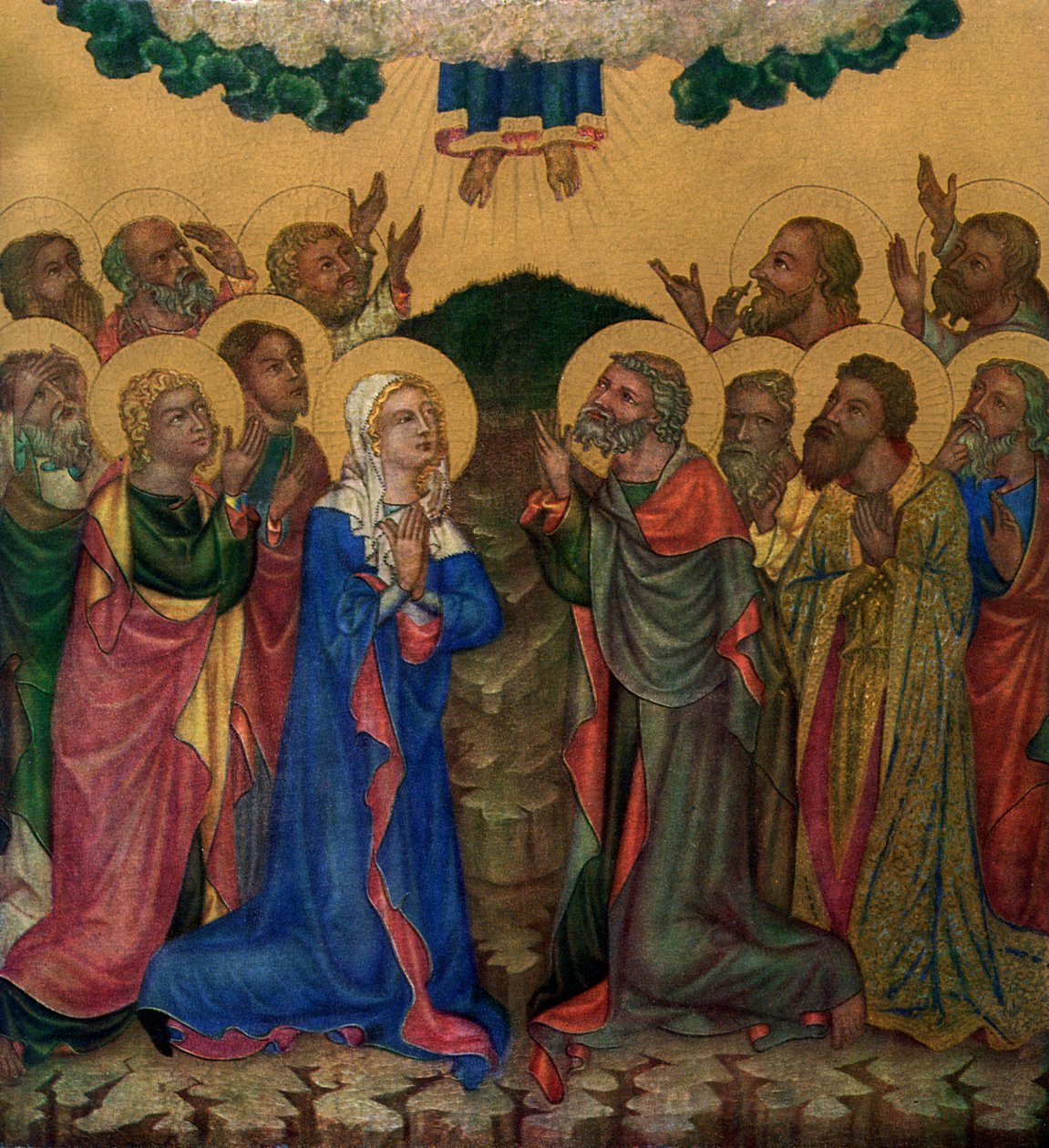 "Ascension", c1350 1955. tekijältä Master of the Vyssi Brod Altar