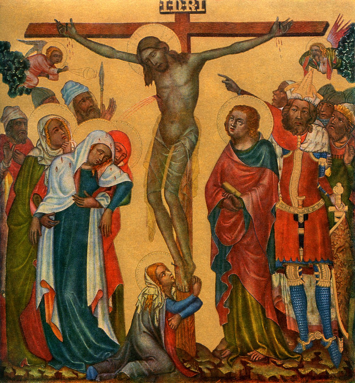 "Ristiinnaulitseminen", c1350 1955. tekijältä Master of the Vyssi Brod Altar