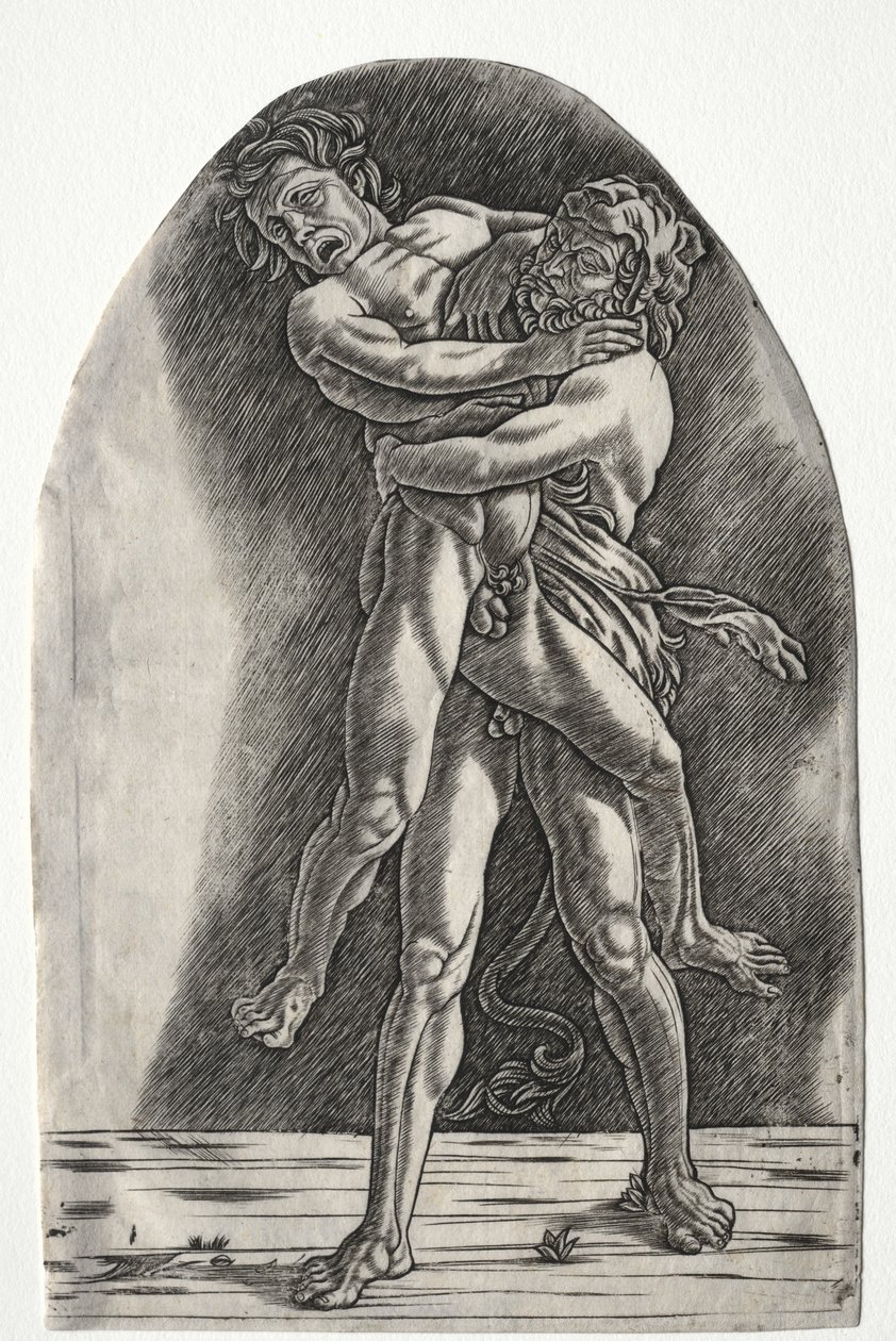 Hercules ja Antaeus tekijältä Master of the Year 1515