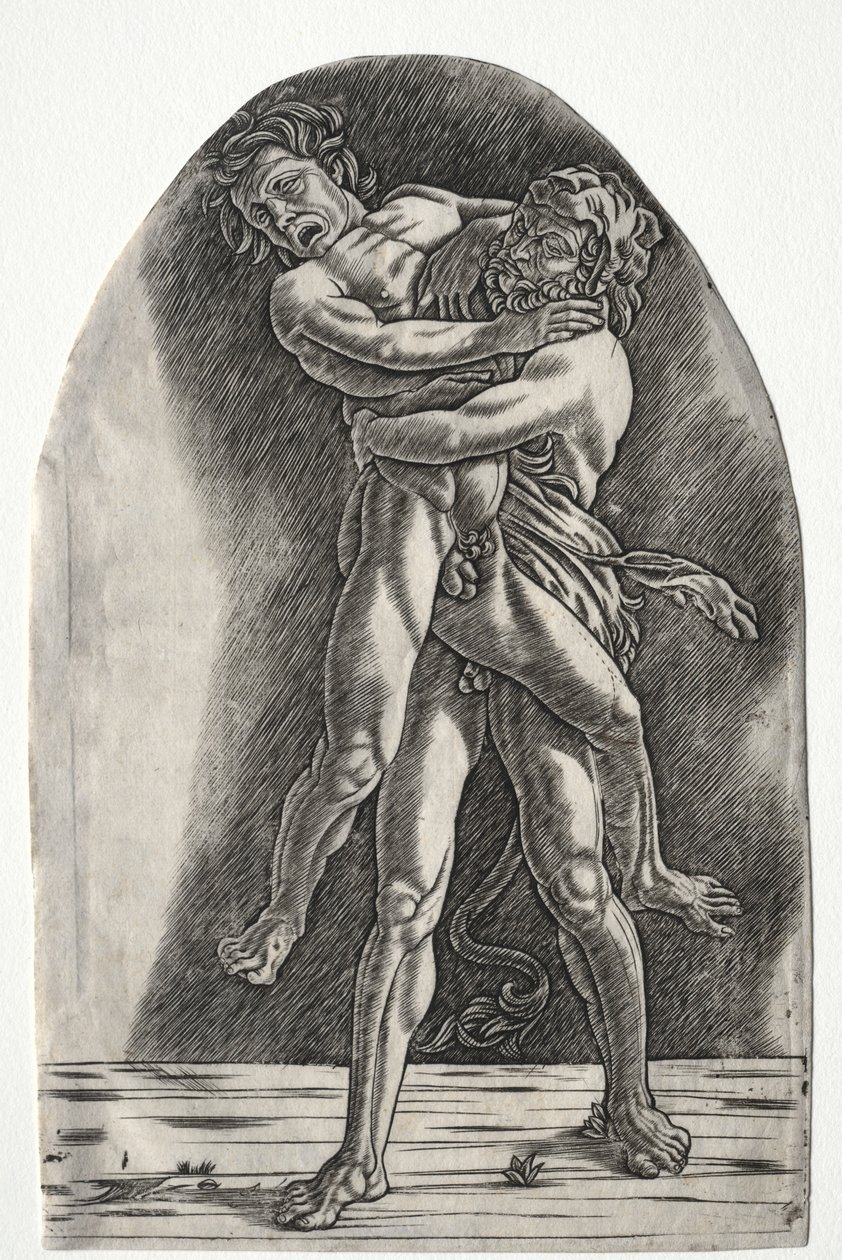 Herkules ja Antaeus, n. 1510. tekijältä Master of the Year 1515