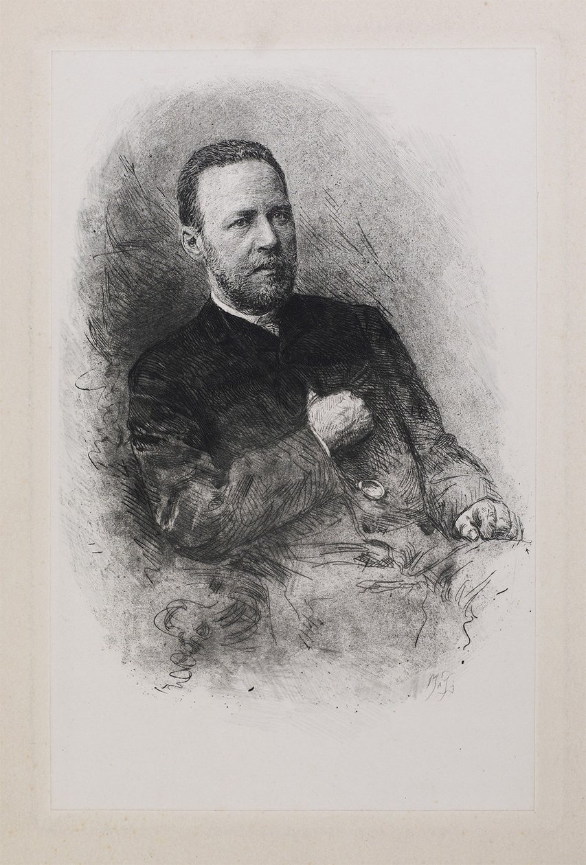 Historioitsijan ja toimittajan Sergei Nikolajevitš Shubinskyn muotokuva 1834-1913, 1900-luku tekijältä Mate
