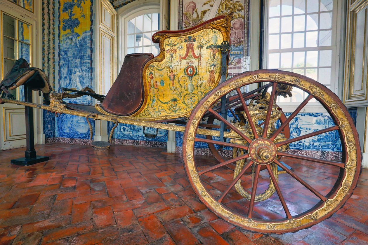 Queluzin palatsi, Queluz, Portugali. Koristeltu vaunu., 2020 (kuva) tekijältä Mateus Vicente de Oliveira