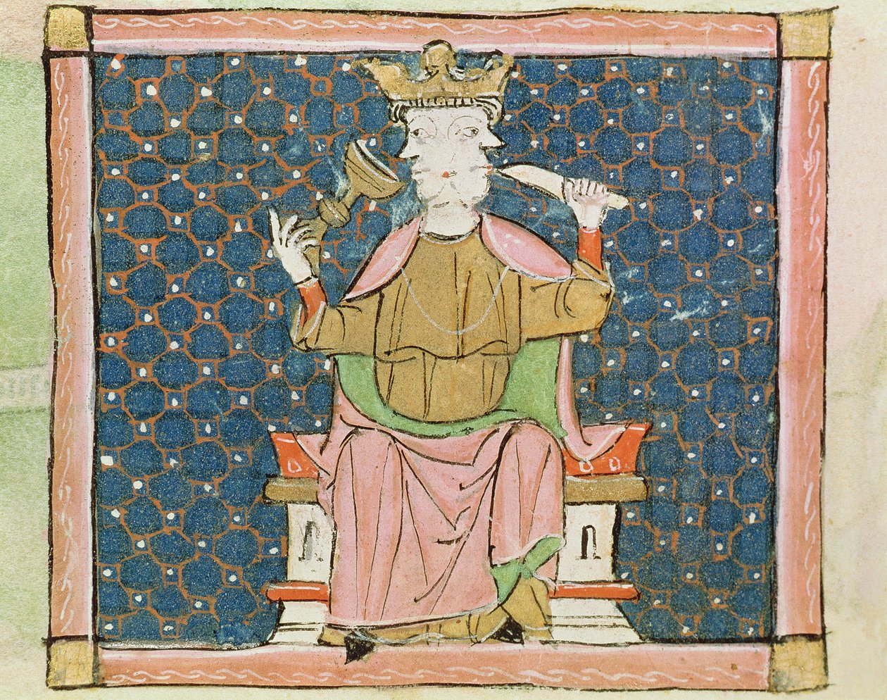Fol.57v tammikuu: Janus tekijältä Matfre Ermengaut