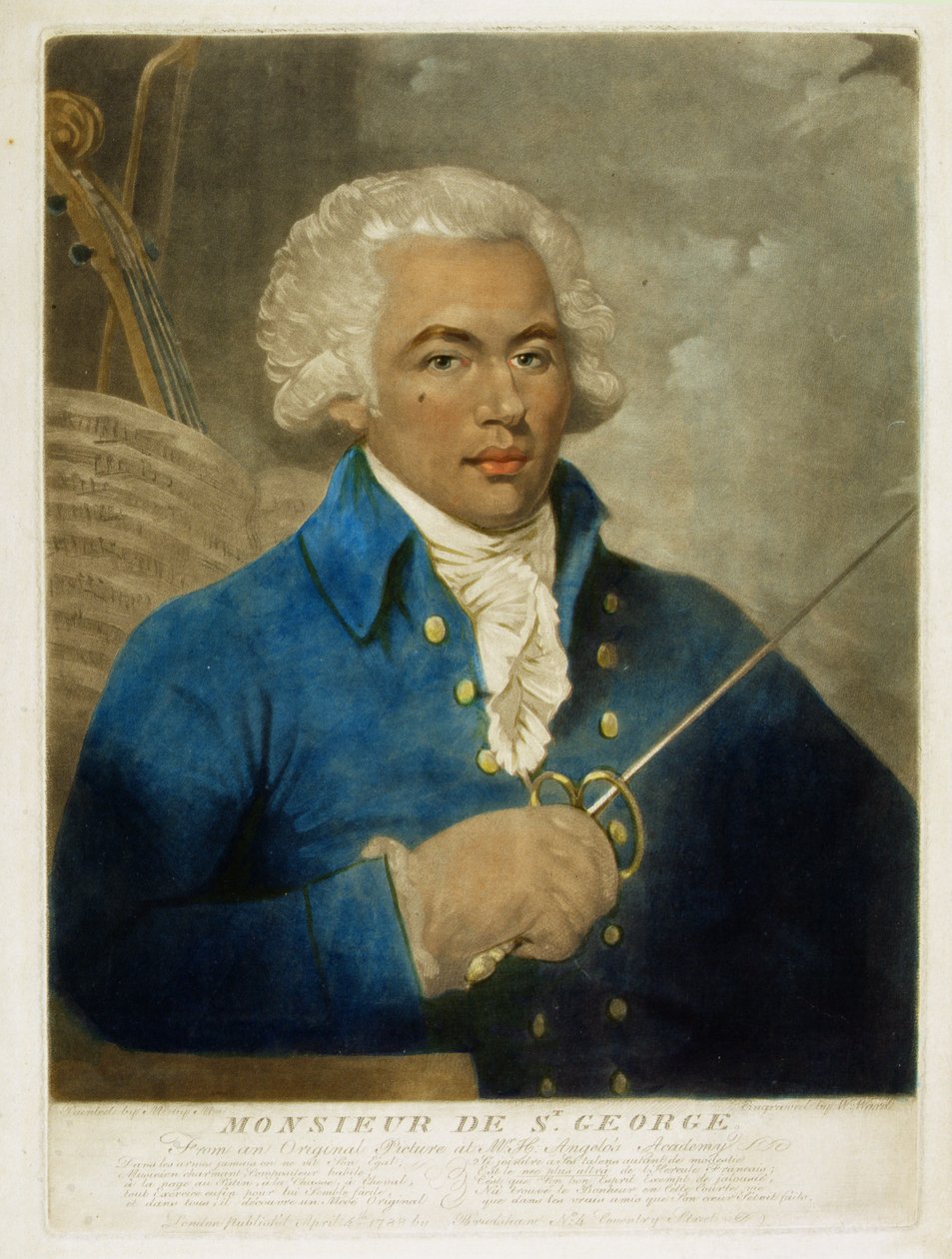 Monsieur de St. George, kaiverrus W. Ward, 1788 tekijältä Mather Brown