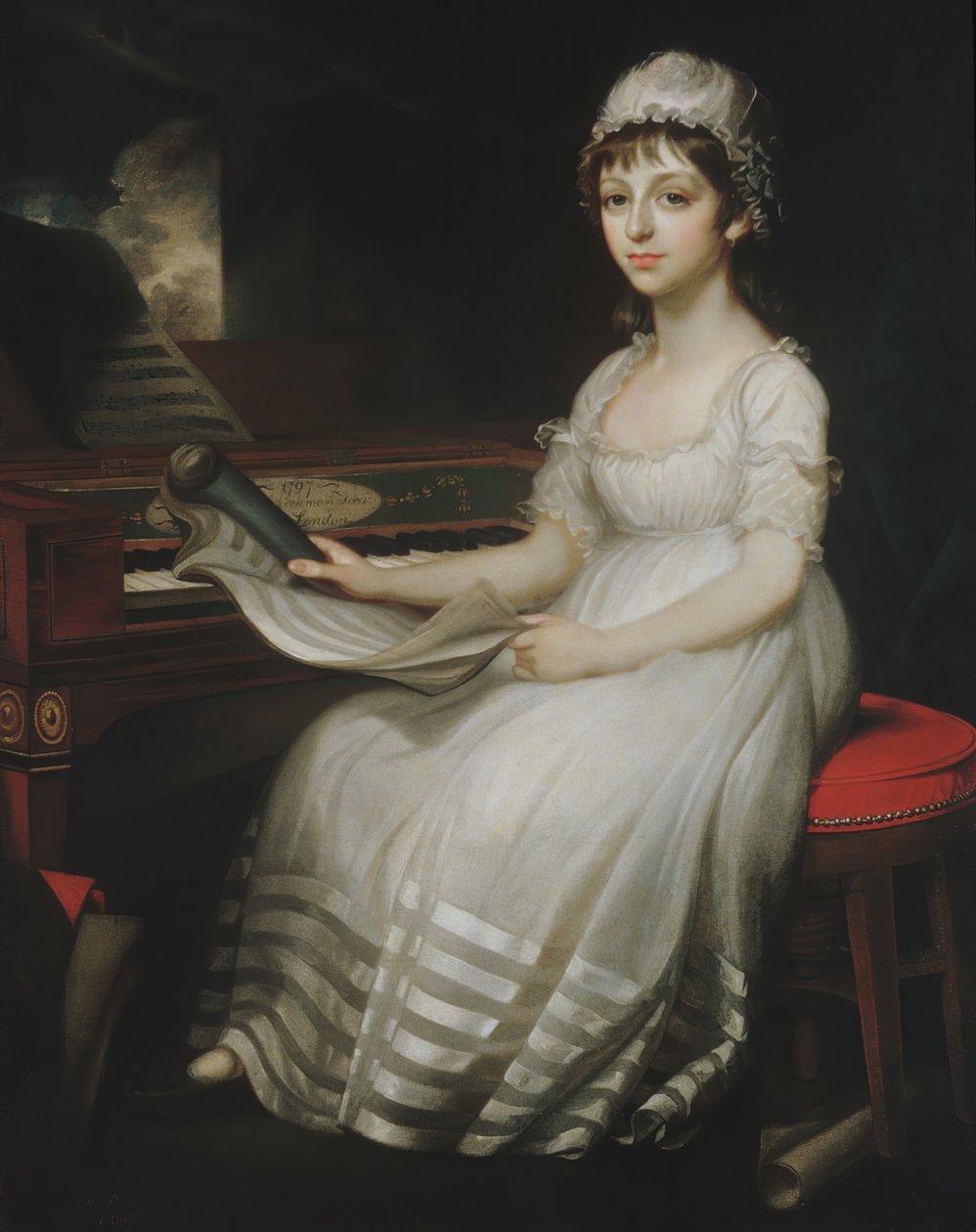 Nuoren naisen muotokuva, 1801. tekijältä Mather Brown