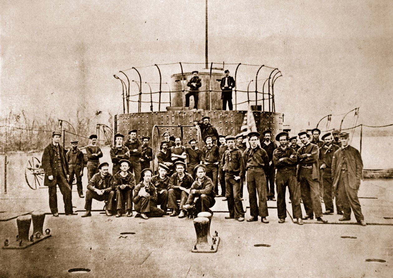 "Monitorin" kansi James Riverissä, 1861-65 tekijältä Mathew B. Brady