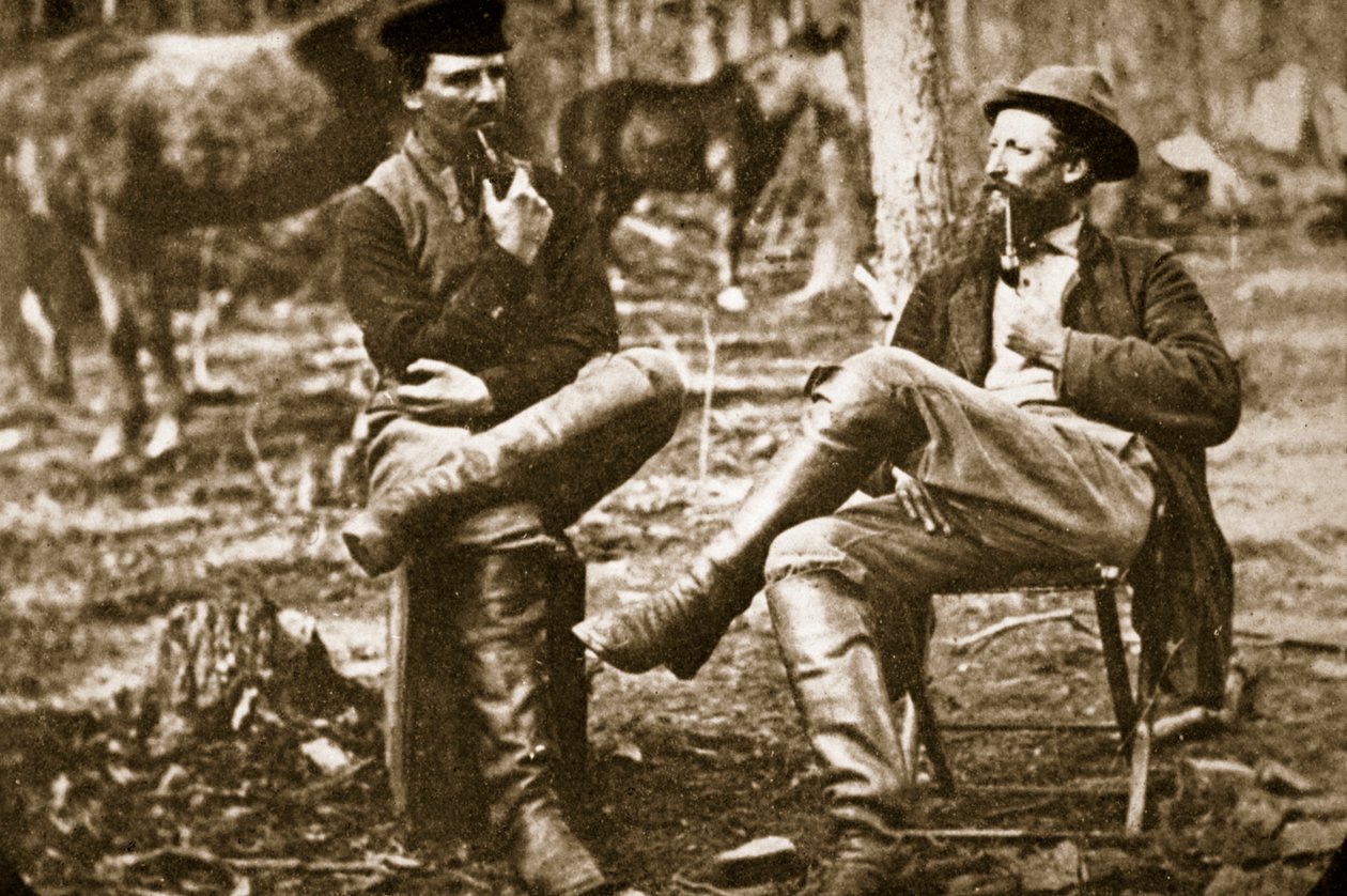 Keskustelua edistymisen todennäköisyyksistä, 1861-65 tekijältä Mathew B. Brady