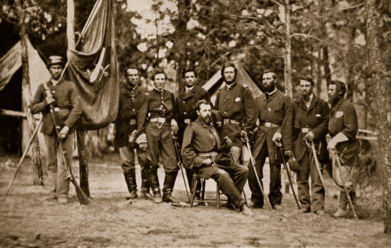 Kenraali Charles Devens ja esikunta, 1861-65 tekijältä Mathew B. Brady