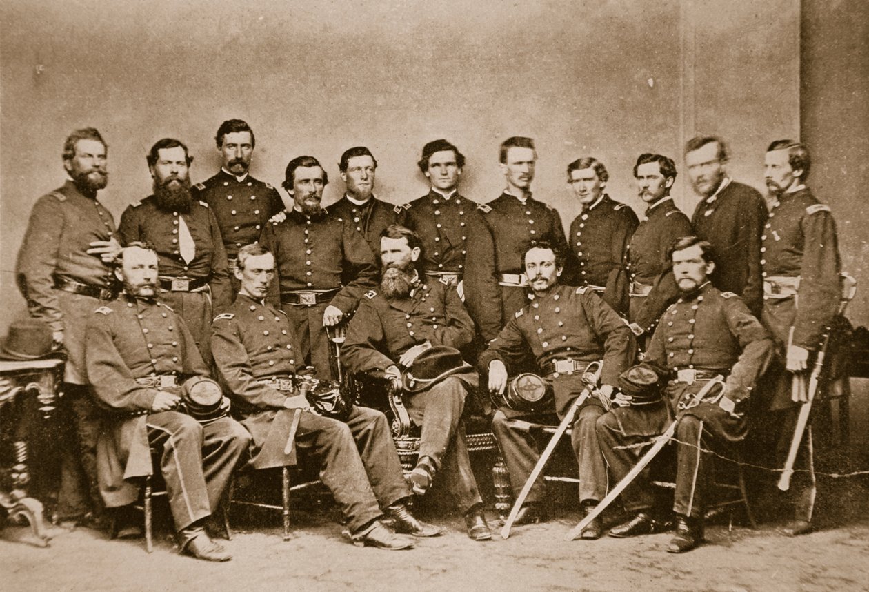 Kenraali F. P. Blair ja esikunta, 1861-65 tekijältä Mathew B. Brady
