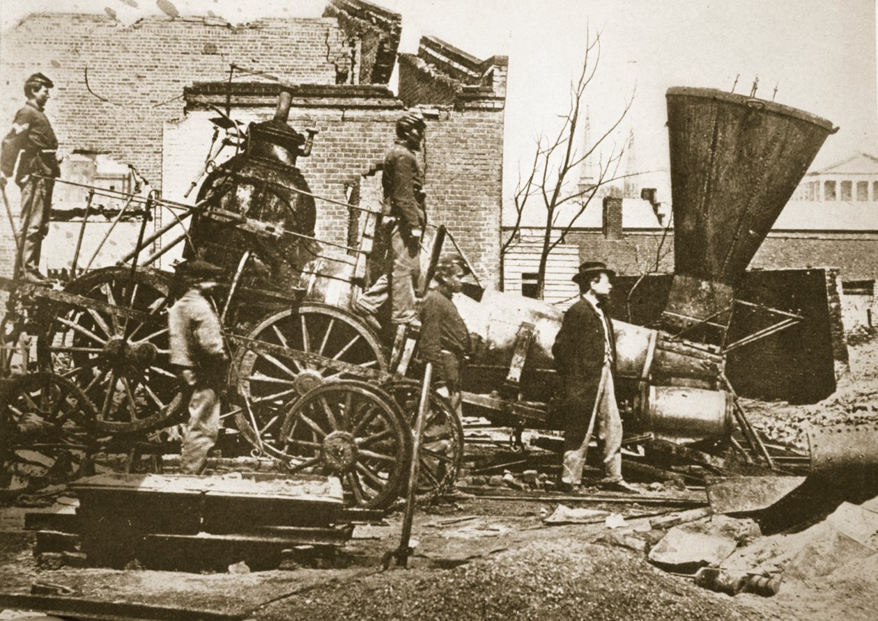 Rauniot Richmondissa, Virginiassa, 1865 tekijältä Mathew B. Brady