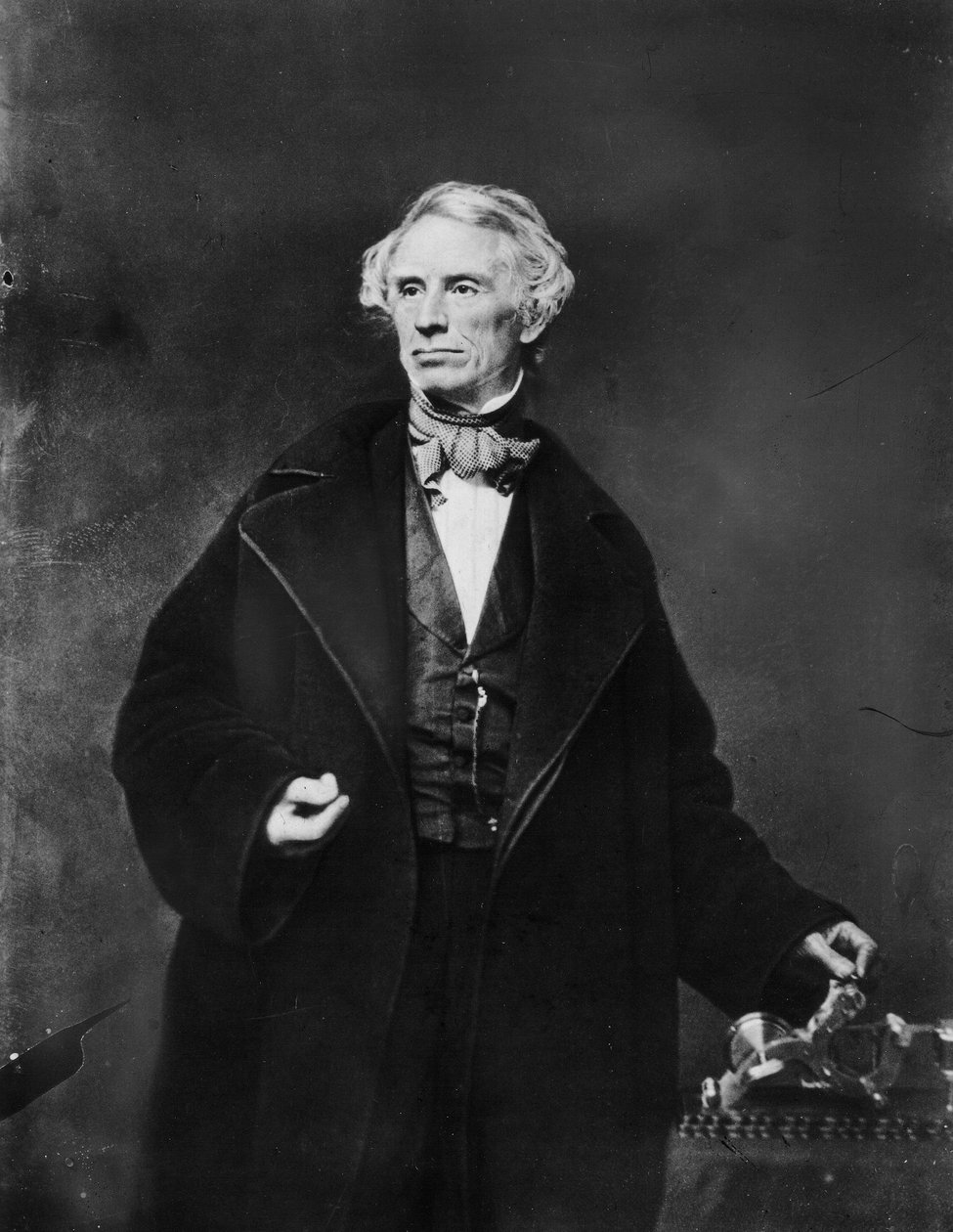 Samuel Finley Breese Morse Muotoiluakatemiassa New Yorkissa, 1841 tekijältä Mathew B. Brady