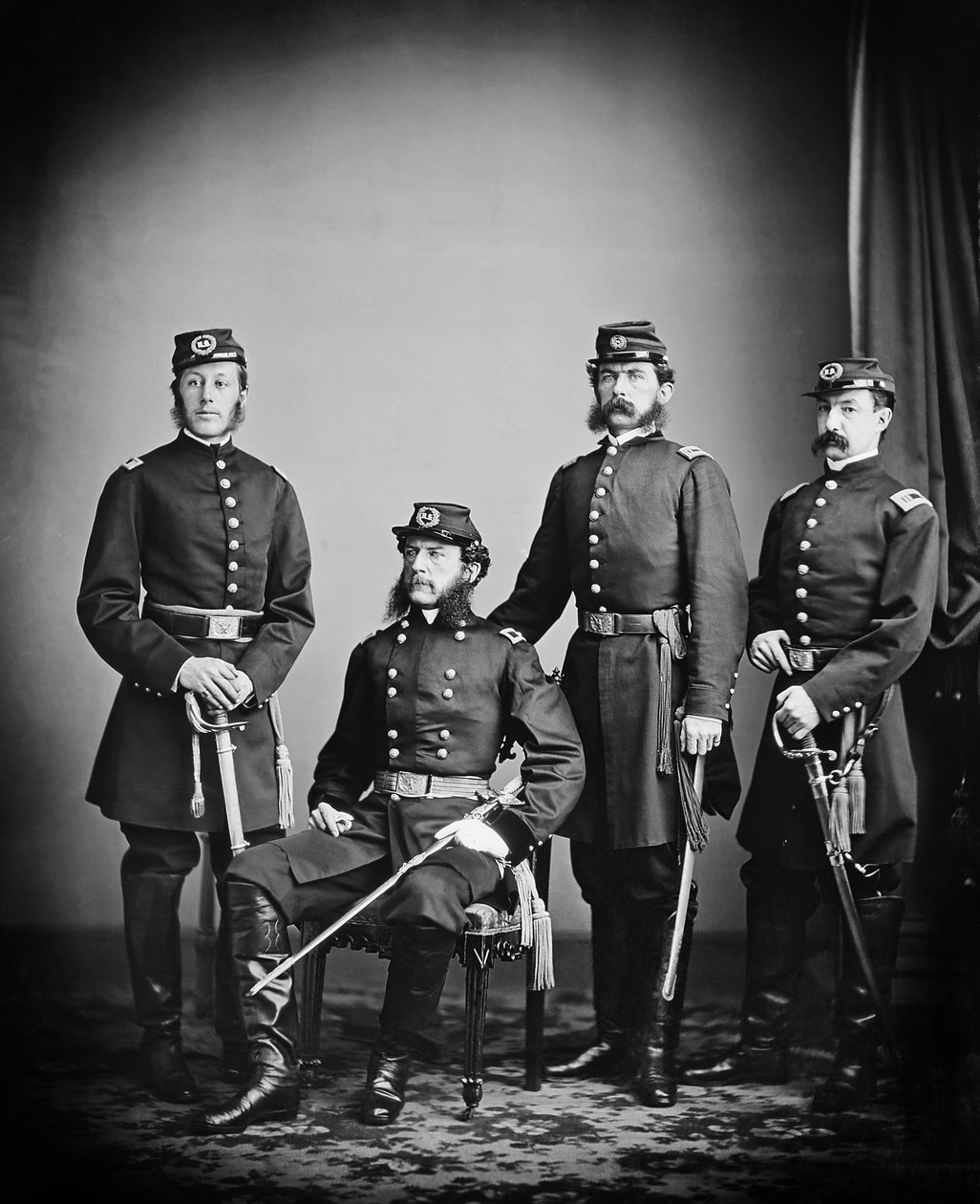 Union Brig. Kenraali Samuel Wylie Crawford ja henkilökunta, kesä 1862 tekijältä Mathew B. Brady