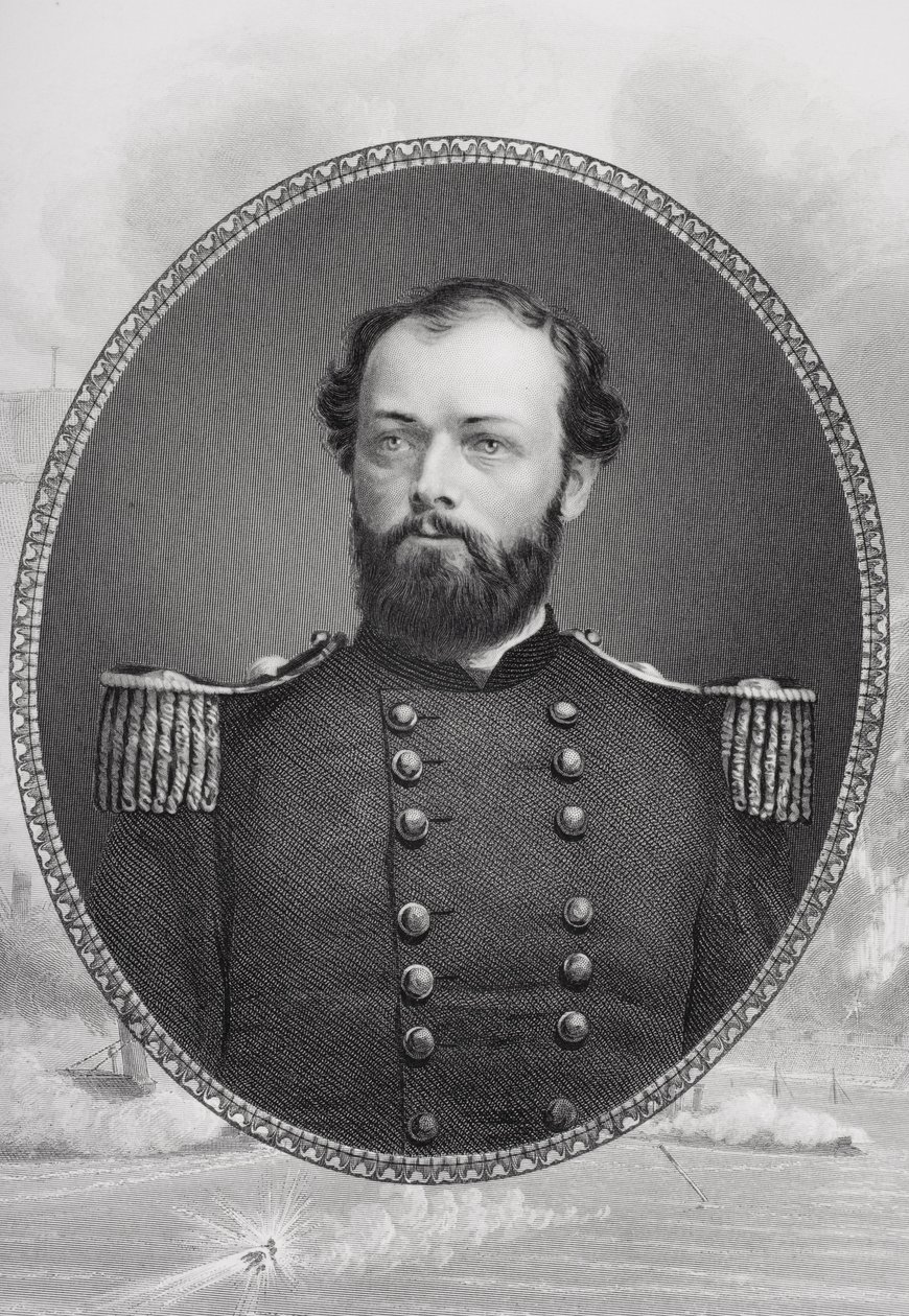 Kenraali Quincy Adams Gillmoren (1825-88) muotokuva tekijältä Mathew B. Brady