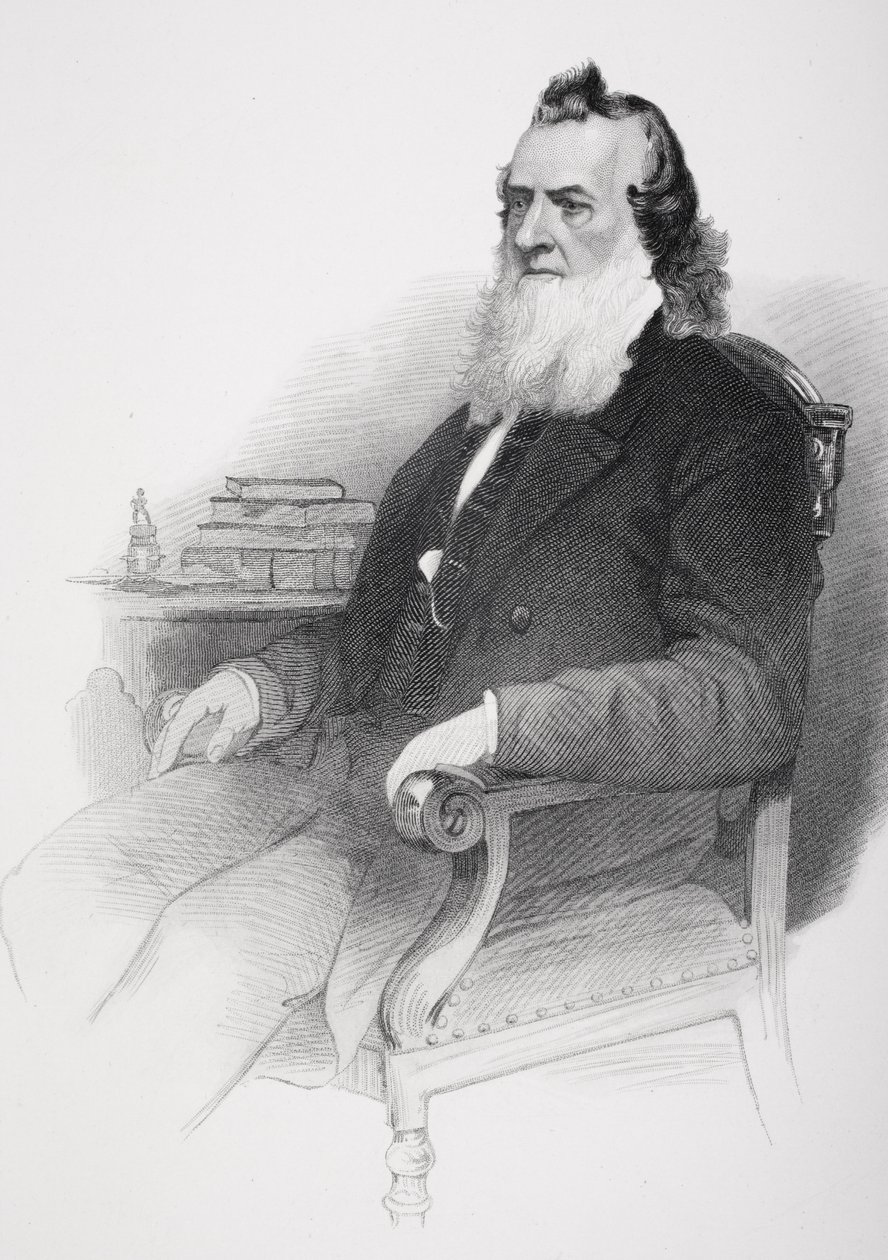 Gideon Wellesin muotokuva (1802-78) tekijältä Mathew B. Brady