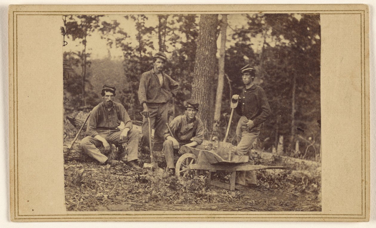 New Yorkin vapaaehtoisten 69. rykmentin pioneeriosasto tekijältä Mathew B. Brady