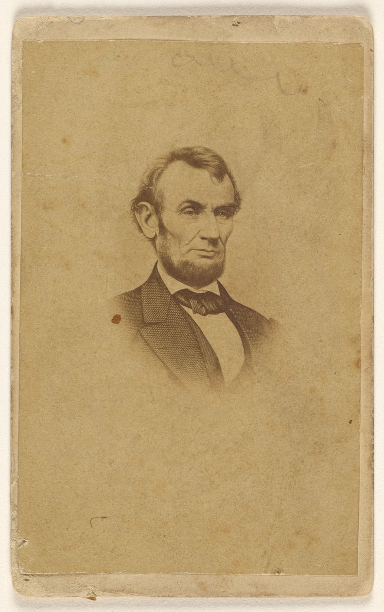 [Abraham Lincolnin kaiverrus Mathew B. Bradyn valokuvan mukaan] tekijältä Mathew B. Brady