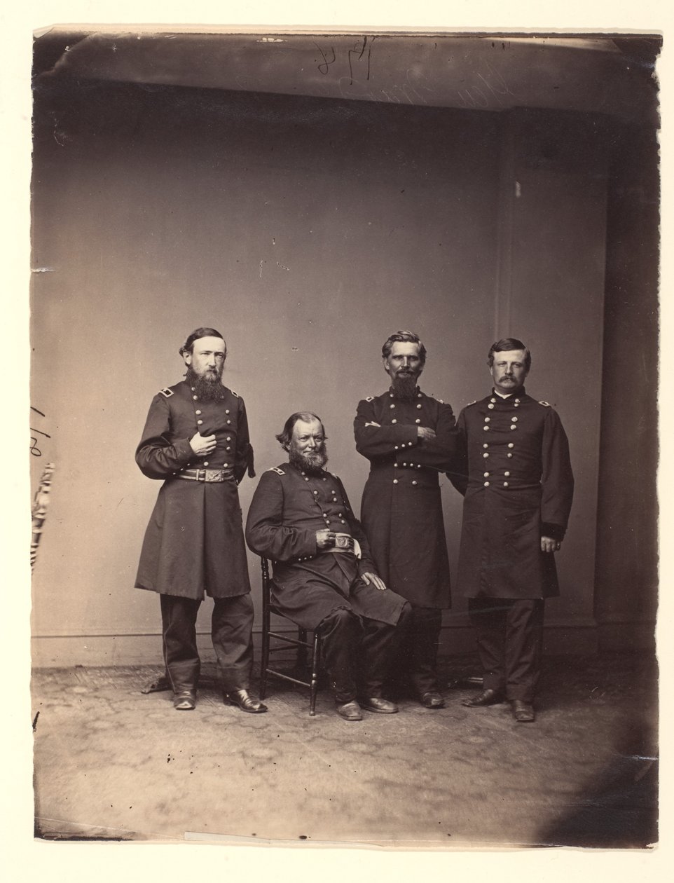 Kenraali William Ward ja hänen esikuntansa tekijältä Mathew B. Brady