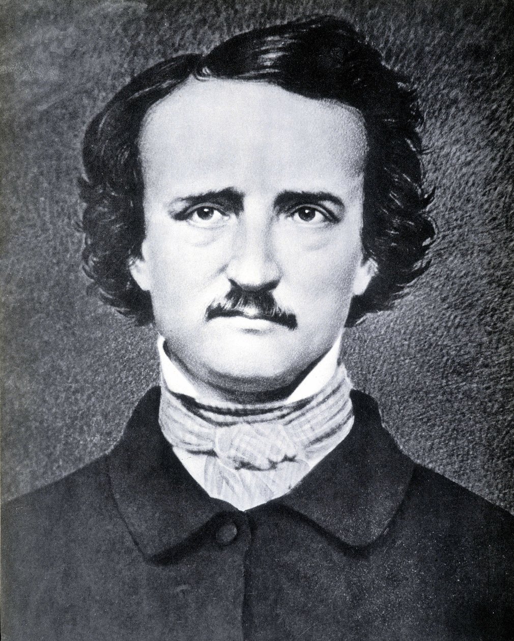 Amerikkalaisen kirjailijan Edgar Allan Poen (1809 - 1849) muotokuva Bradyn valokuva 1800-luvulla. tekijältä Mathew B. Brady