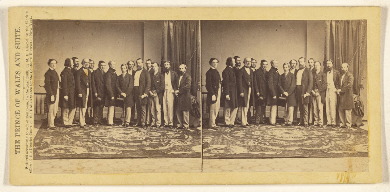 Walesin prinssi ja seurue. tekijältä Mathew B. Brady