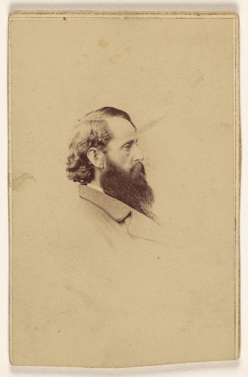 [Tunnistamaton pitkä parrakas mies profiilissa] tekijältä Mathew B. Brady