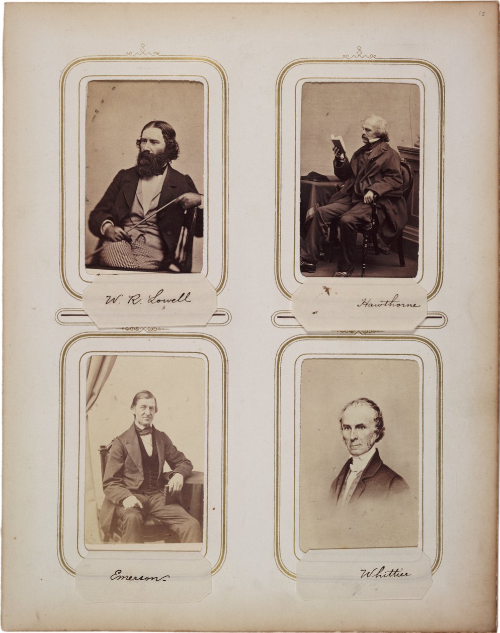 Albumi 200 cartes de visiten, suurin osa Bradylta, n. 1865 (seepiakuva) tekijältä Mathew B. Brady