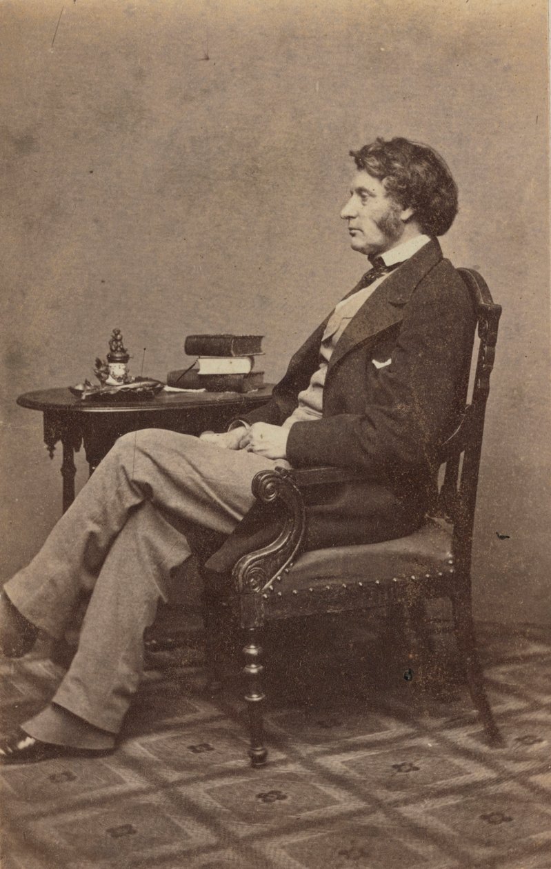 Carte-de-visite-muotokuva Charles Sumnerista, 1860-luku. tekijältä Mathew Brady