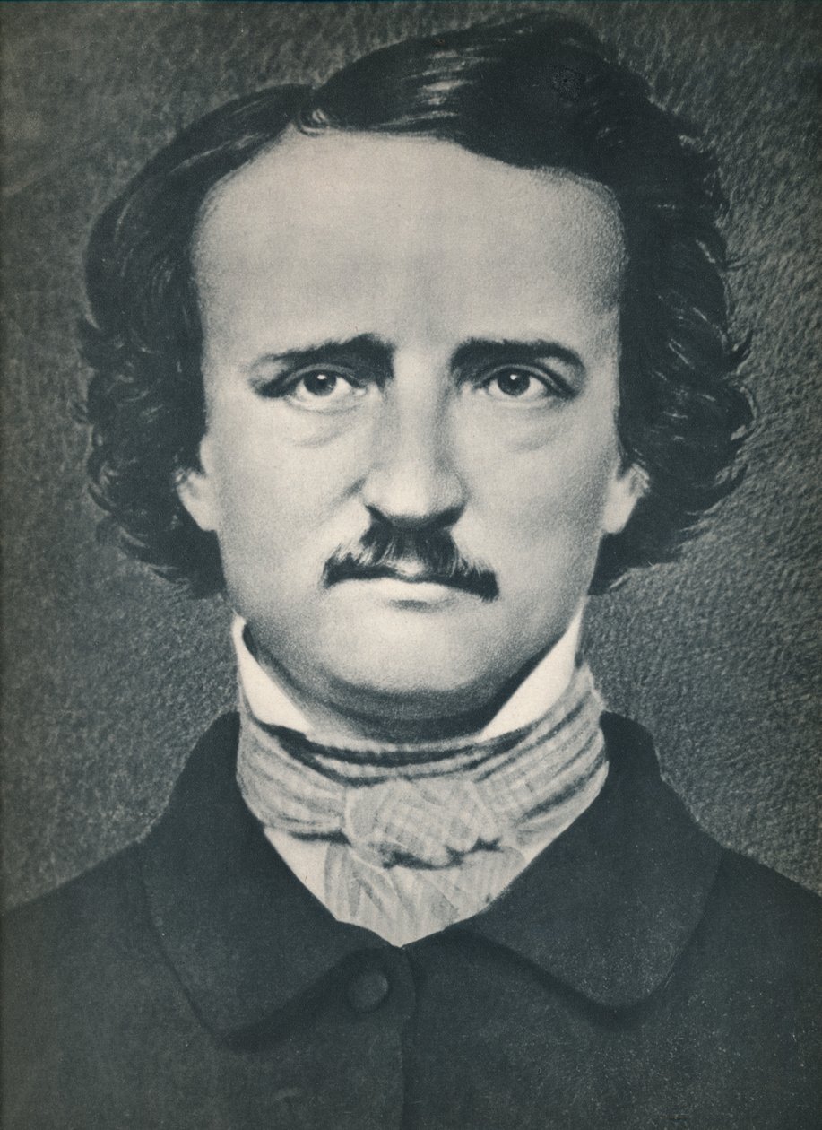 Edgar Allan Poe, c1840, 1939 tekijältä Mathew B. Brady
