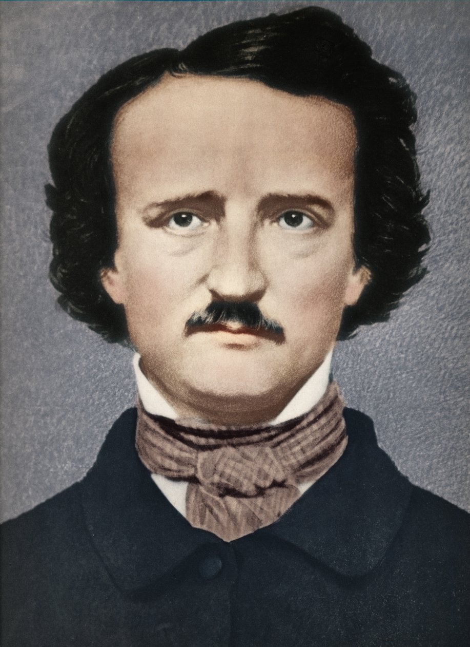 Edgar Allan Poe, c1840, 1939 tekijältä Mathew B. Brady