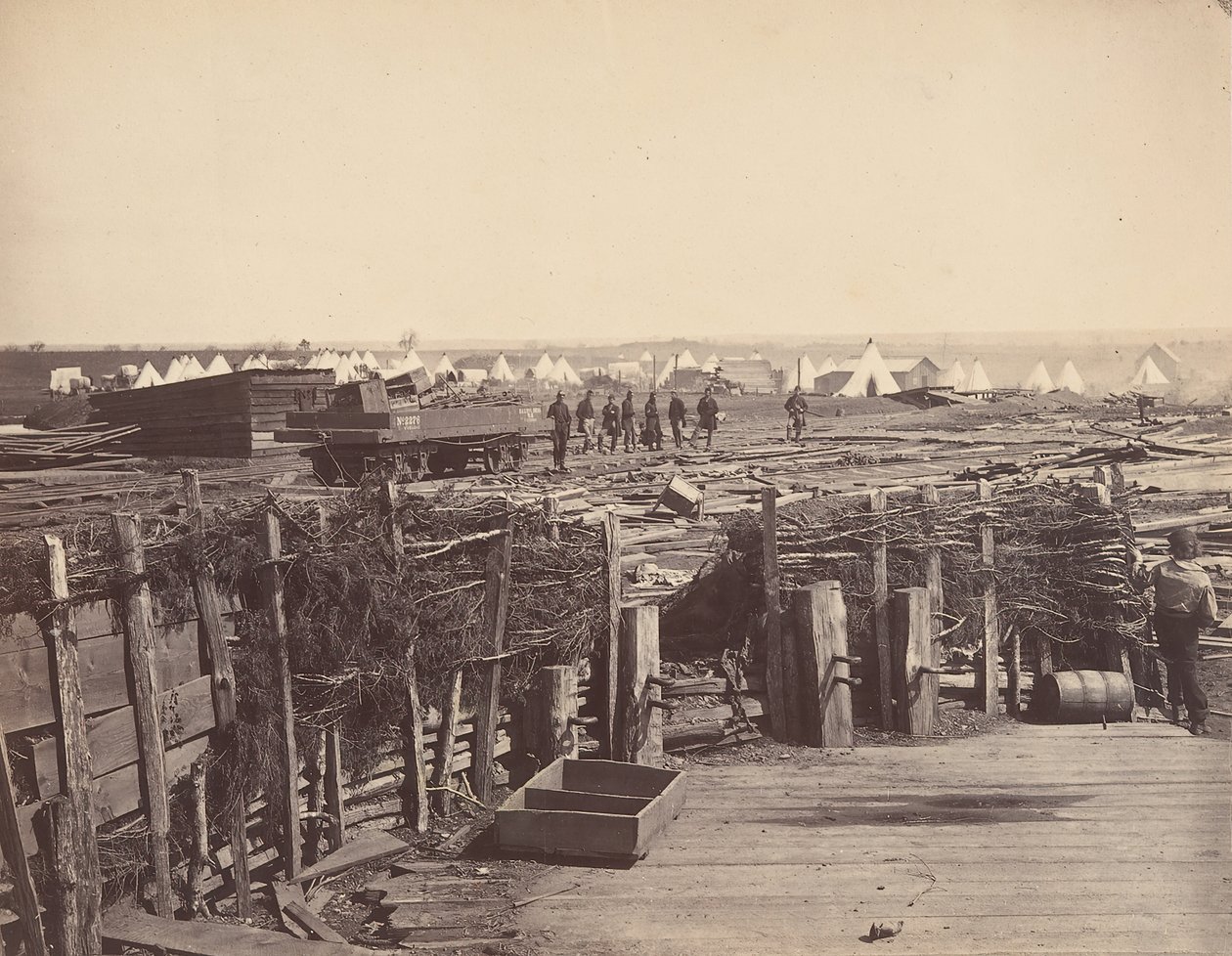 Linnoitukset, Manassas, 13. messun miehittämä, 1862. tekijältä Mathew Brady