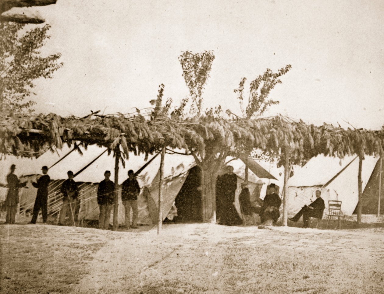 Yleinen sairaala, City Point, 1861-65 tekijältä Mathew B. Brady