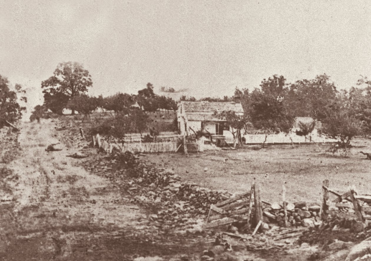 Kenraali Meaden päämaja Gettysburgin taistelun aikana tekijältä Mathew Brady