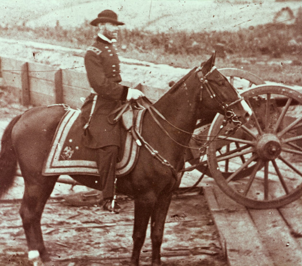 Kenraali William T. Sherman (1820-1891) Atlantassa, GA (valkovalkoinen) tekijältä Mathew Brady
