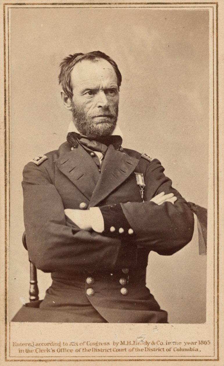 Kenraali William Tecumseh Sherman,1865 (kuva) tekijältä Mathew Brady