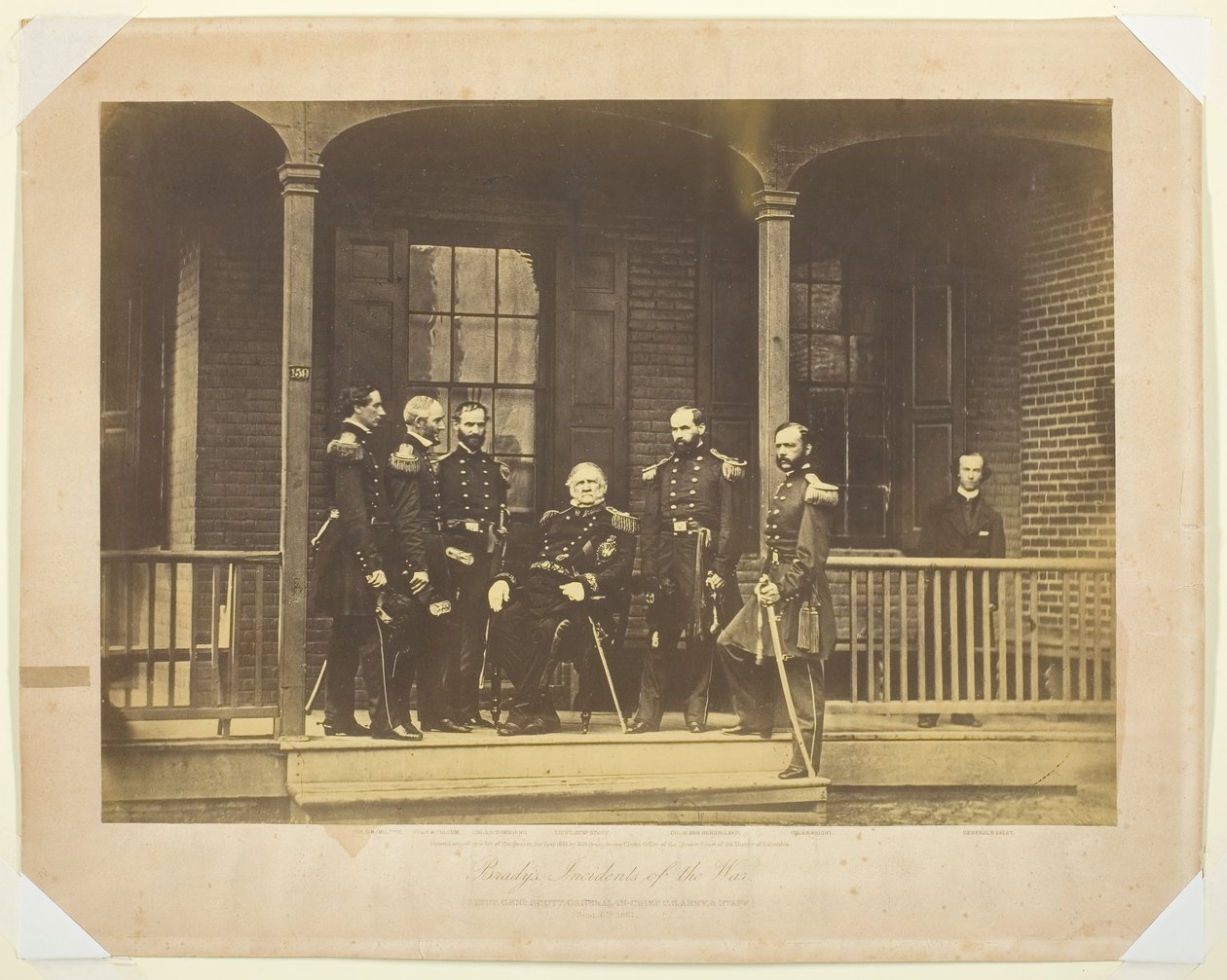 Kenraaliluutnantti Scott, Yhdysvaltain armeijan ja esikunnan päällikkö, 1861. tekijältä Mathew Brady