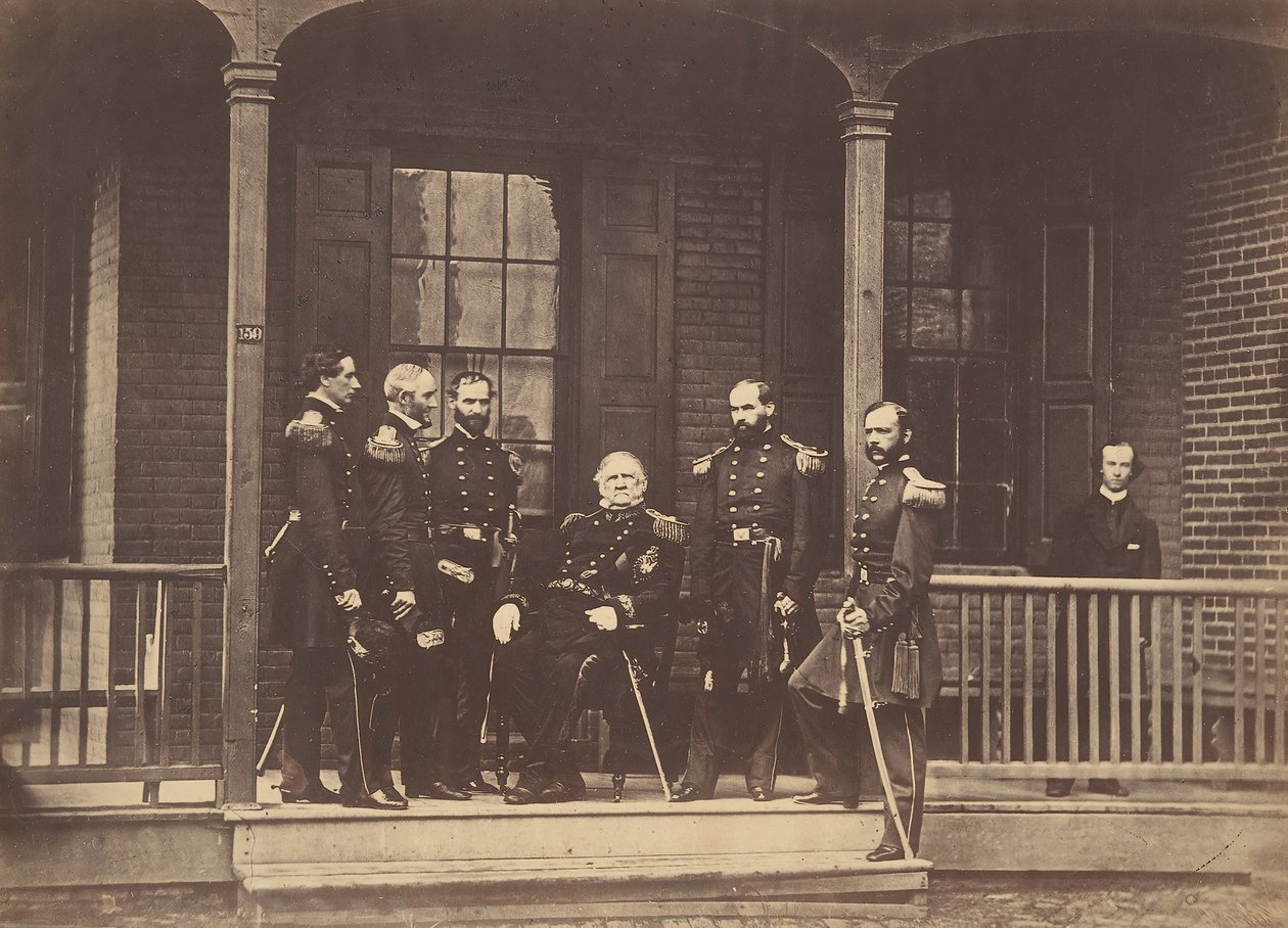 Kenraaliluutnantti Scott, Yhdysvaltain armeijan ja esikunnan päällikkö, 6. syyskuuta 1861. tekijältä Mathew Brady