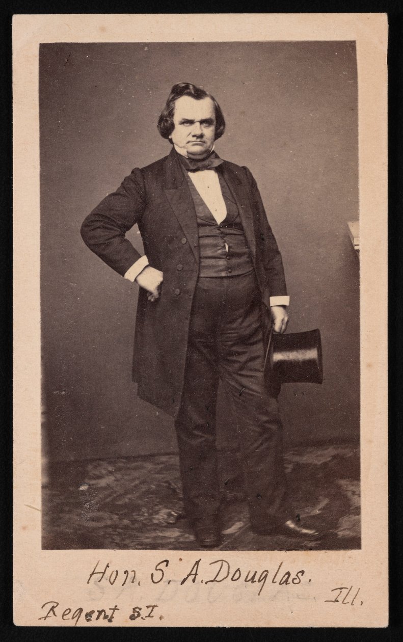 Stephen Arnold Douglasin muotokuva 1813-1861, ennen vuotta 1861. tekijältä Mathew Brady