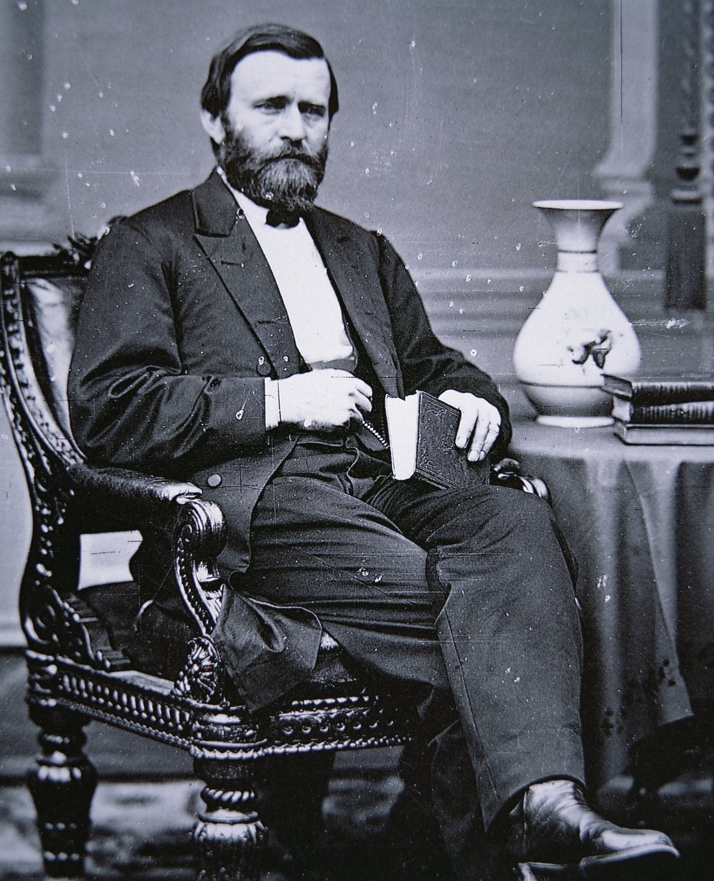 Ulysses Simpson Grant (1822-85) (foto b/n)finès tekijältä Mathew Brady