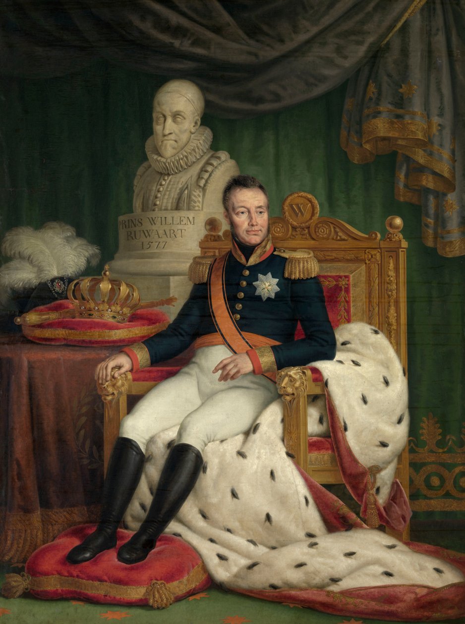 King Willem I (öljy kankaalle) tekijältä Mathieu Ignace van Bree