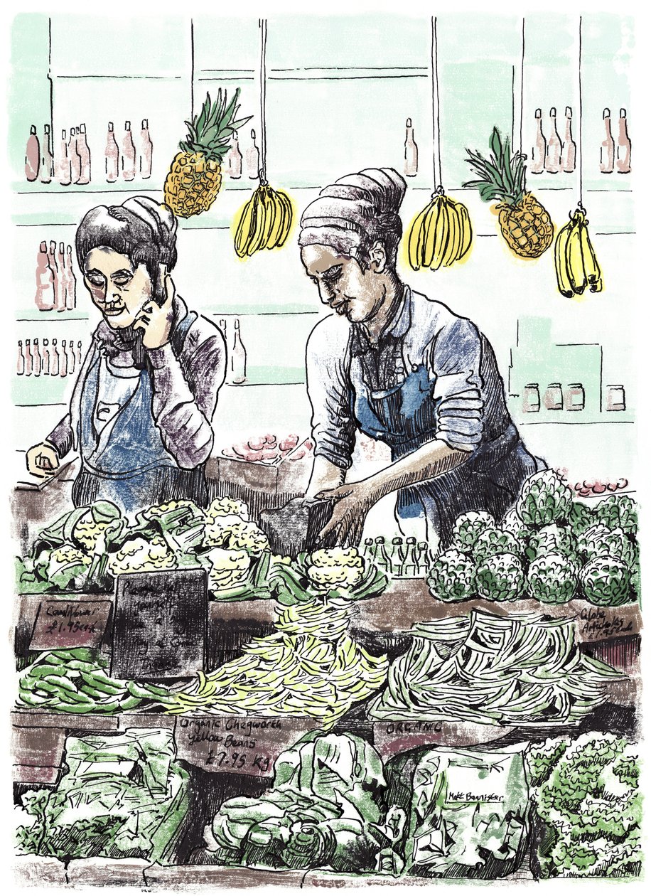 Borough Veg 2, 2013 (tussi paperille) tekijältä Matt Bannister