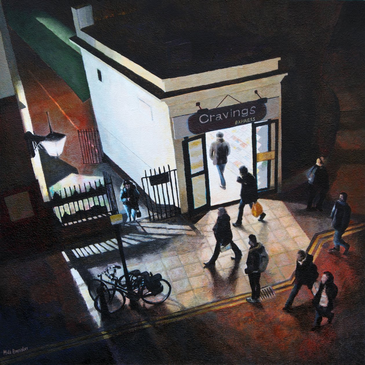 Cravings, 2019 (akryyli paneelille) tekijältä Matt Bannister